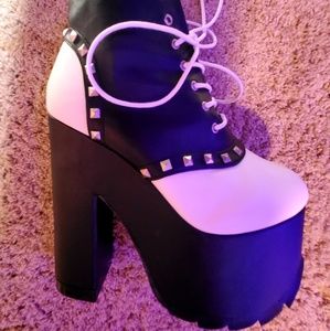 Demonia Platform Saddle Shoes
